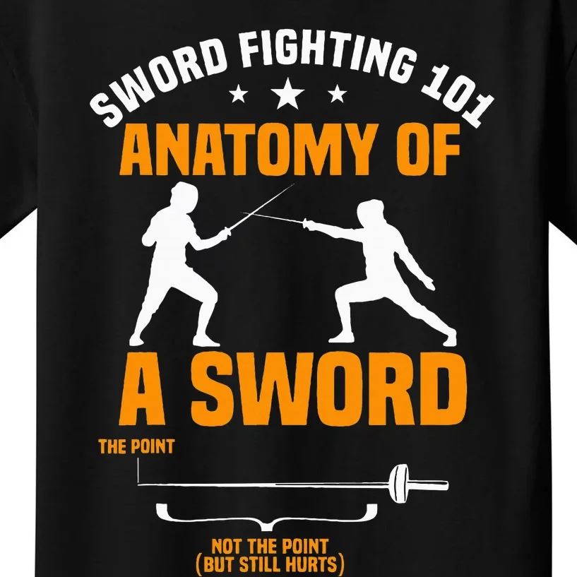 Fencing Sword Fighting Combat Sport Fence Foil Epee Sabre Kids T-Shirt