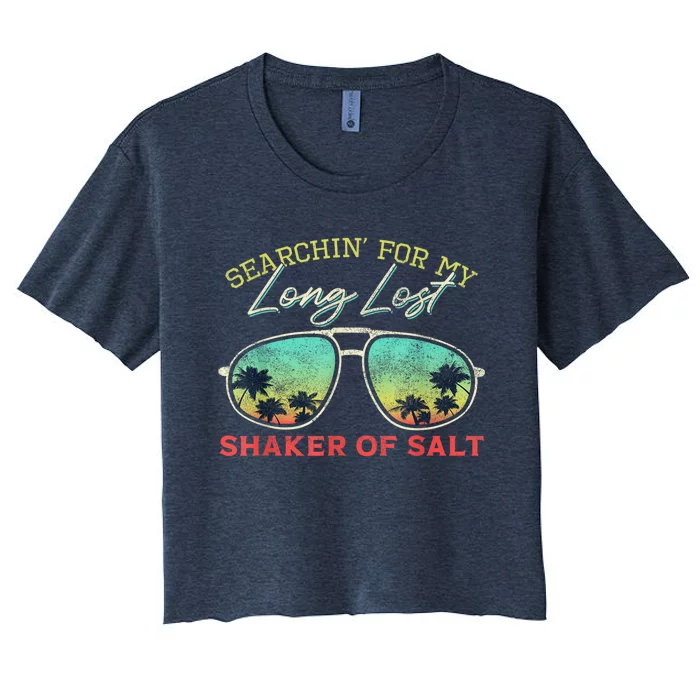 Funny Searching For My Long Lost Shaker Of Salt Shaker Women's Crop Top Tee