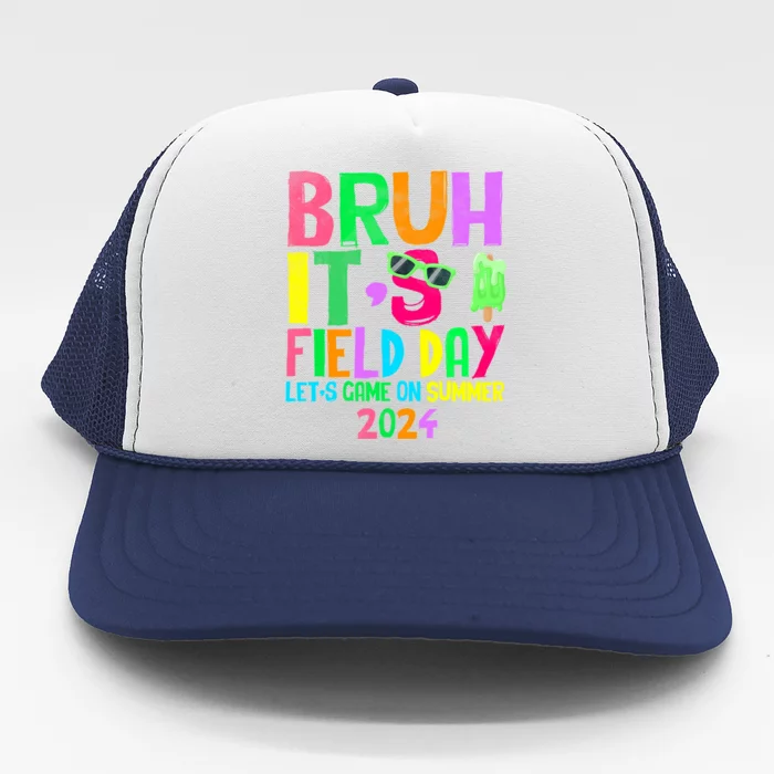 Funny School Field Day Gaming Teacher Field Day 2024 Gift Trucker Hat