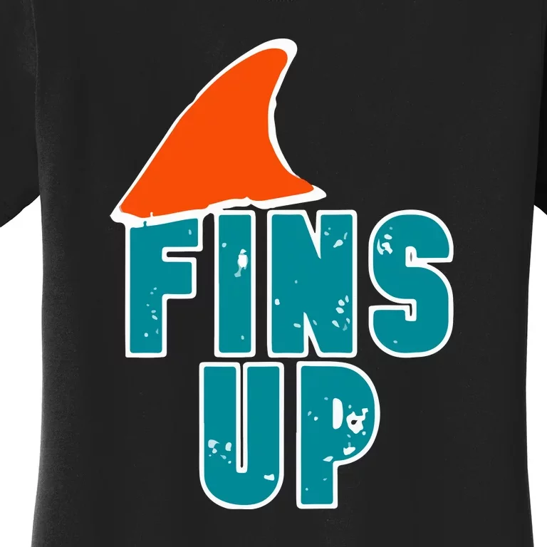 Funny Sport Fins Up Gift For Miami Fan Women's T-Shirt