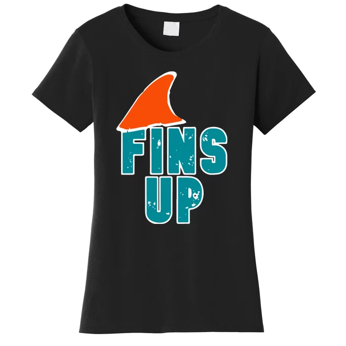 Funny Sport Fins Up Gift For Miami Fan Women's T-Shirt