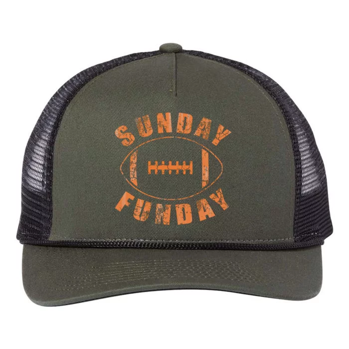 Football Sunday Funday Retro Rope Trucker Hat Cap