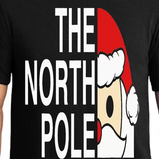 Funny Santa Face Christmas Parody The North Pole Pajama Set