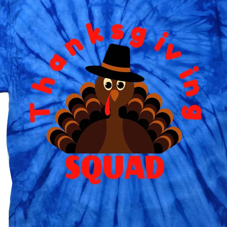 Friendsgiving Squad Funny Happy Thanksgiving Turkey Funny Gift Tie-Dye T-Shirt