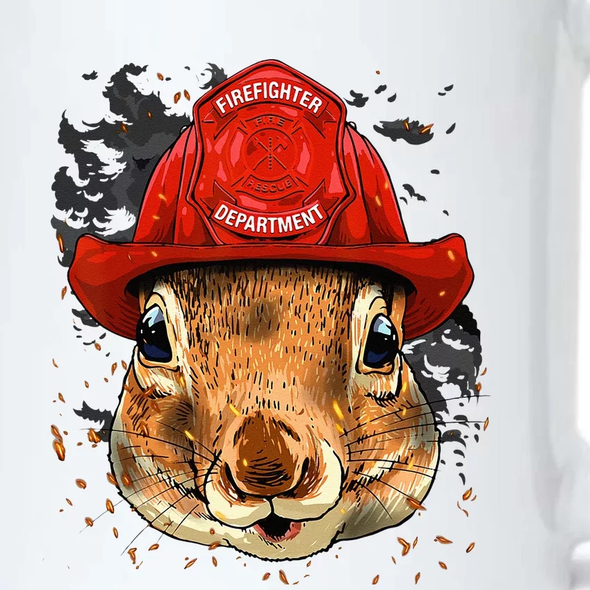 Firefighter Squirrel Fire Department Fireman Squirrel Lover Black Color Changing Mug