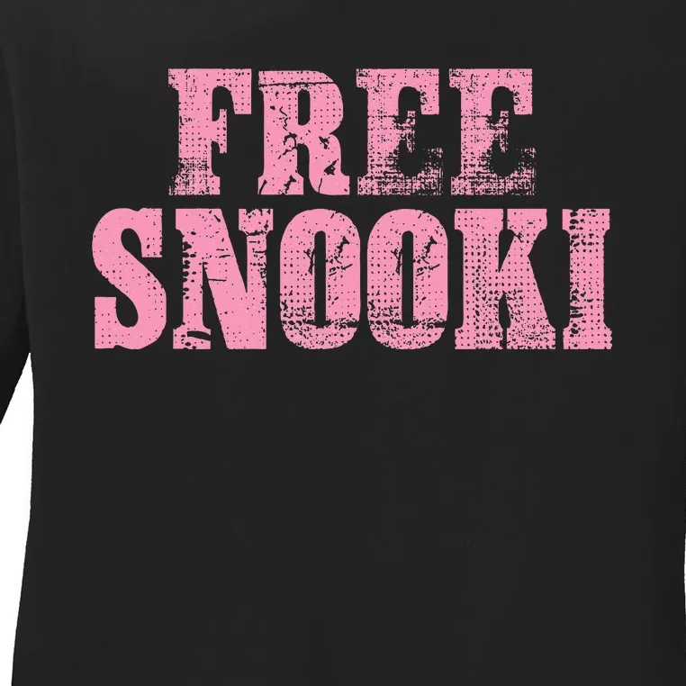 Free Snooki Ladies Long Sleeve Shirt