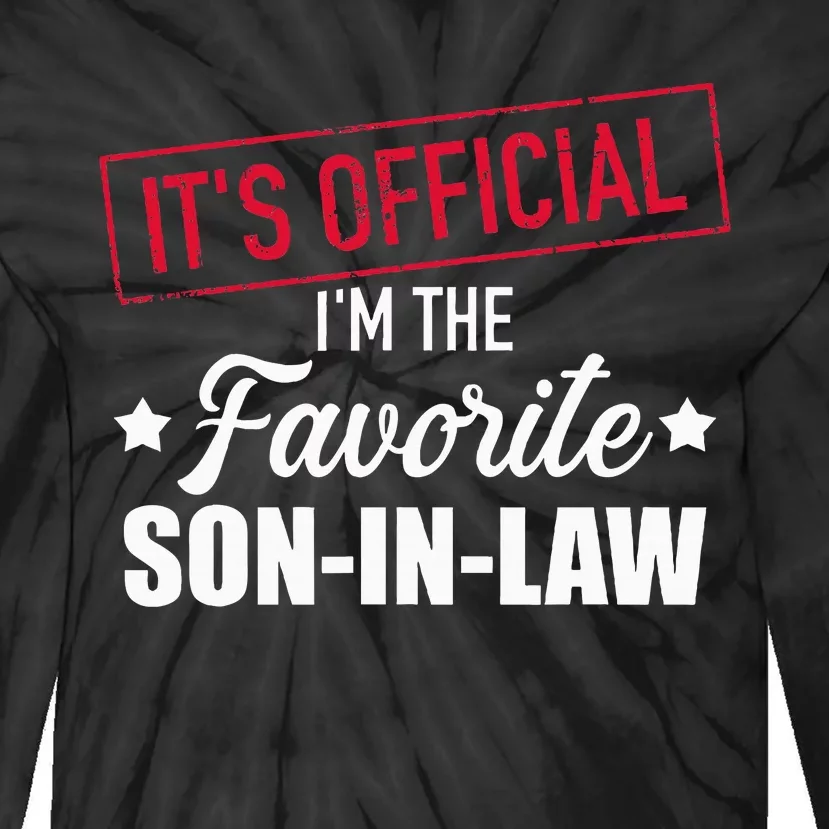 Favorite Soninlaw From Motherinlaw Or Fatherinlaw Tie-Dye Long Sleeve Shirt