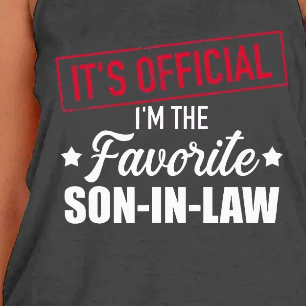 Favorite Soninlaw From Motherinlaw Or Fatherinlaw Women's Knotted Racerback Tank