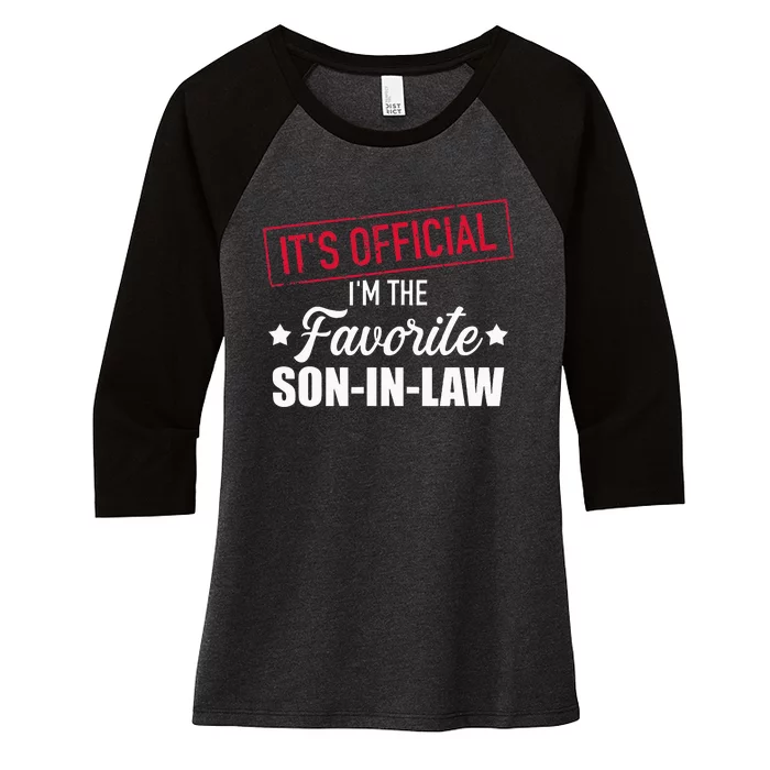 Favorite Soninlaw From Motherinlaw Or Fatherinlaw Women's Tri-Blend 3/4-Sleeve Raglan Shirt