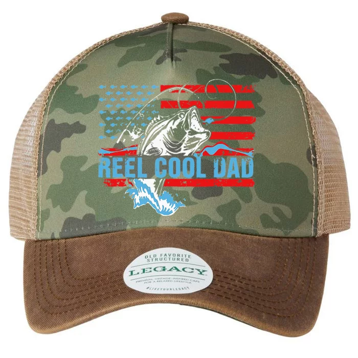 Fishing Stuff For Fathers Day Reel Cool Dad American Flag Legacy Tie Dye Trucker Hat