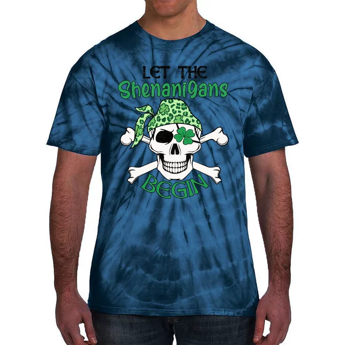 Let The Shenanigans Begin ST Patricks Day Tie-Dye T-Shirt