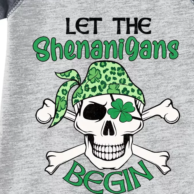 Let The Shenanigans Begin ST Patricks Day Infant Baby Jersey Bodysuit