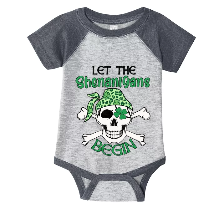 Let The Shenanigans Begin ST Patricks Day Infant Baby Jersey Bodysuit