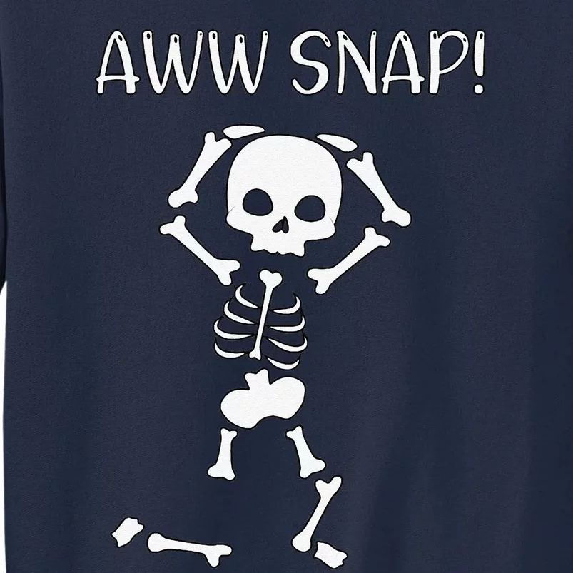 Funny Skeleton Funny Text Spooky Meme Halloween Tall Sweatshirt