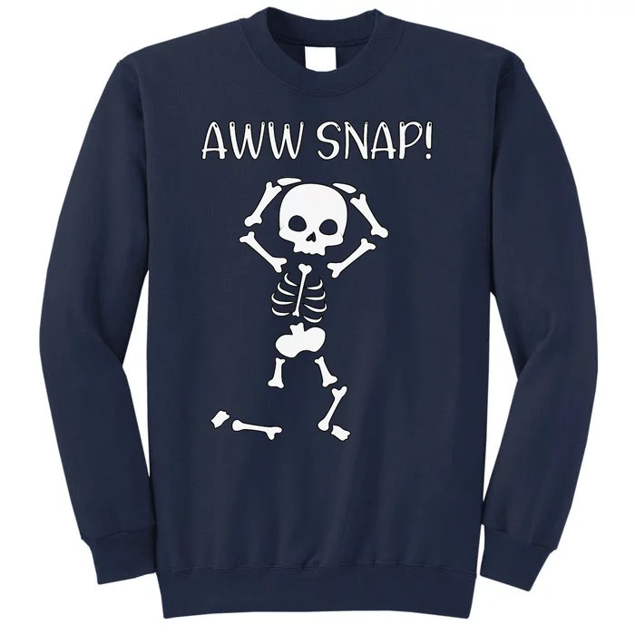 Funny Skeleton Funny Text Spooky Meme Halloween Tall Sweatshirt