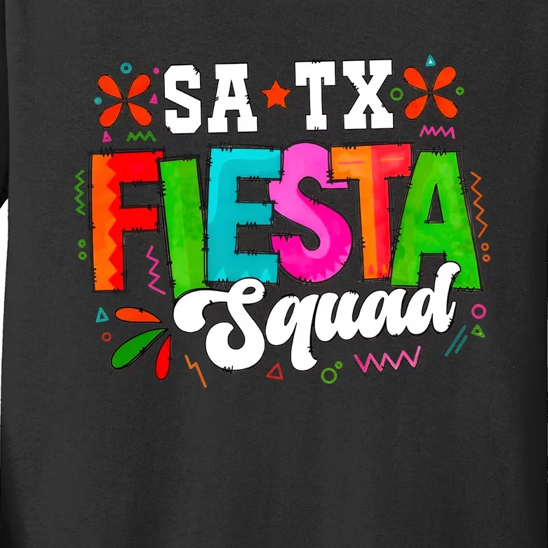 Fiesta Squad Fiesta Satx Kids Long Sleeve Shirt