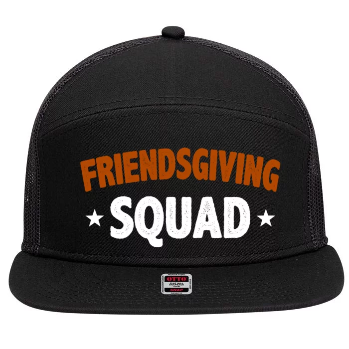 Friendsgiving Squad 7 Panel Mesh Trucker Snapback Hat