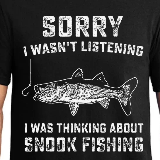 Funny Snook Fishing Gag Gift Snook Fish Humor Fisherman Pajama Set