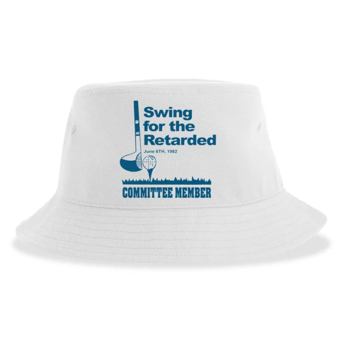 Funny Swing For The Retarded June 6th 1982 Committee Gift Sustainable Bucket Hat