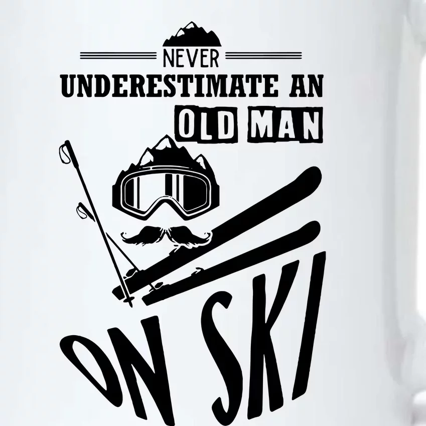 Funny Skiing Black Color Changing Mug