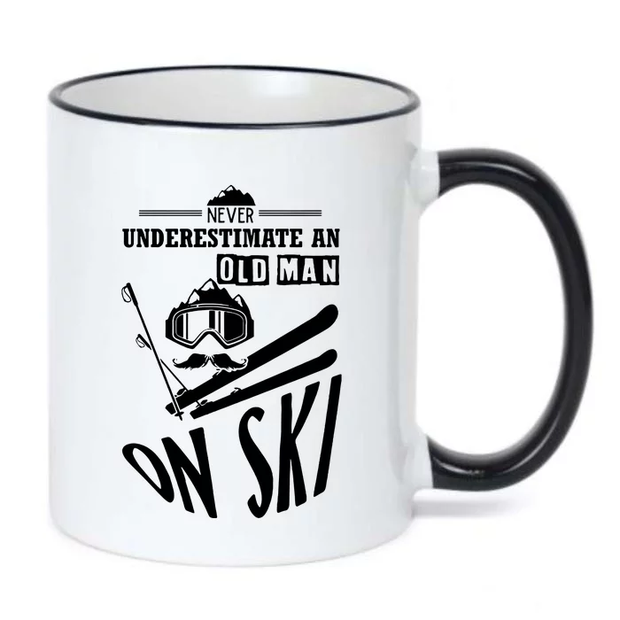 Funny Skiing Black Color Changing Mug