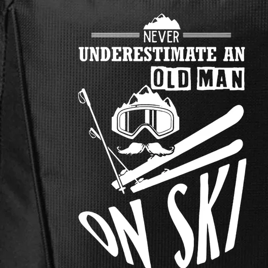 Funny Skiing City Backpack