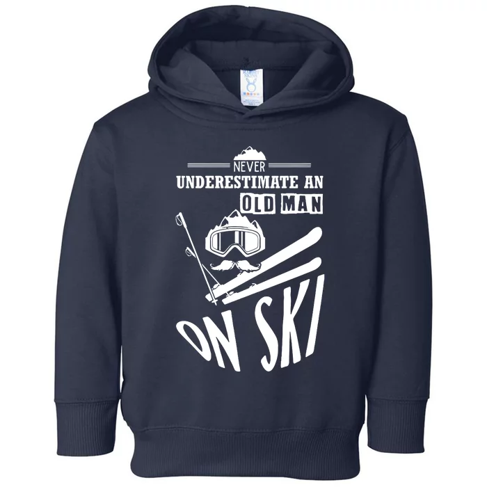 Funny Skiing Toddler Hoodie