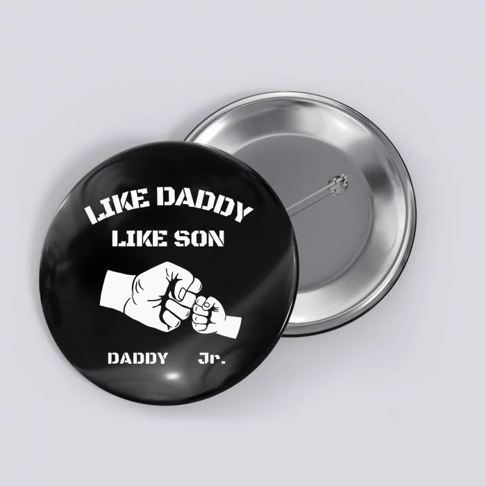 Father Son Fist Bump Matching Father's Day Daddy Dad & Son Button