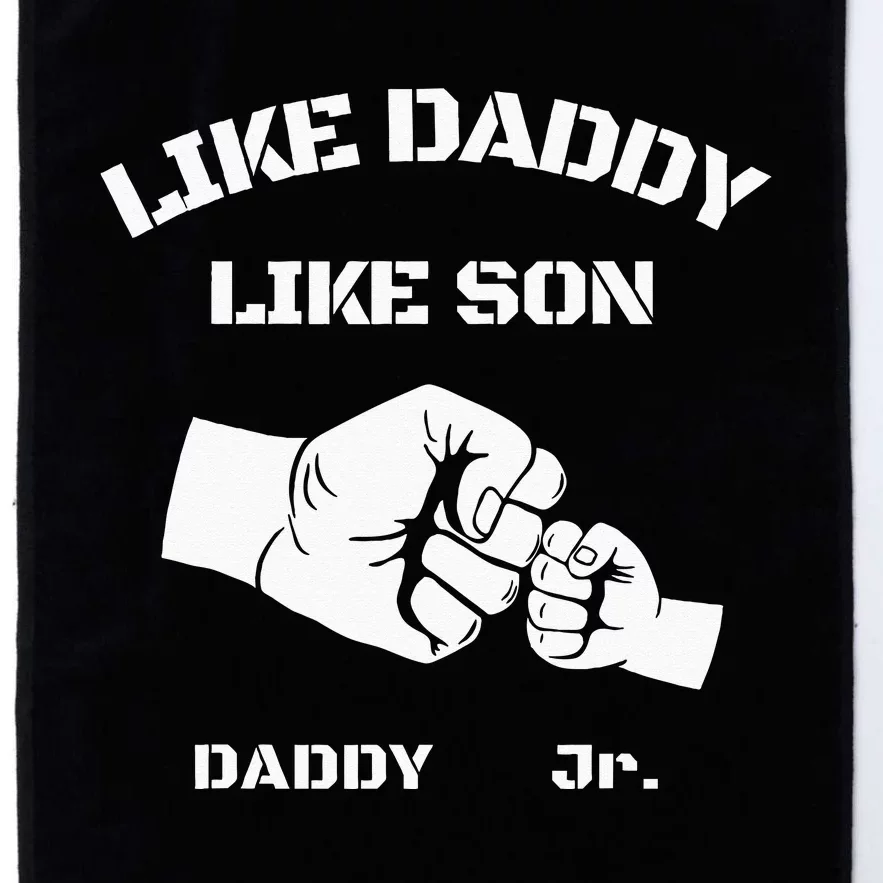 Father Son Fist Bump Matching Father's Day Daddy Dad & Son Platinum Collection Golf Towel