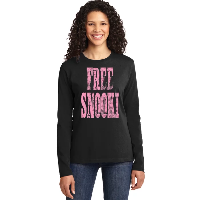 Free Snooki Ladies Long Sleeve Shirt