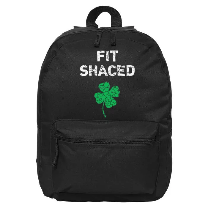 Fit Shaced Funny Drinking St. Saint Patrick's Day 16 in Basic Backpack