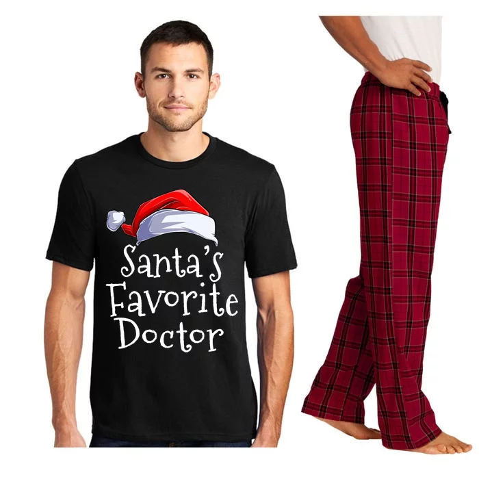 Funny Santas Favorite Doctor Christmas Family Santa Xmas Gift Pajama Set