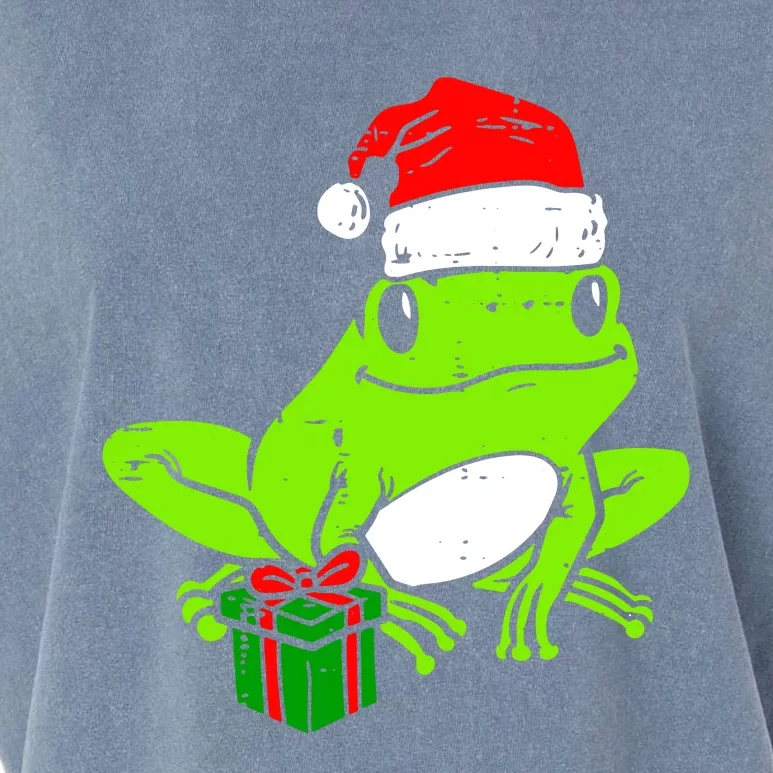 Frog Santa Garment-Dyed Women's Muscle Tee