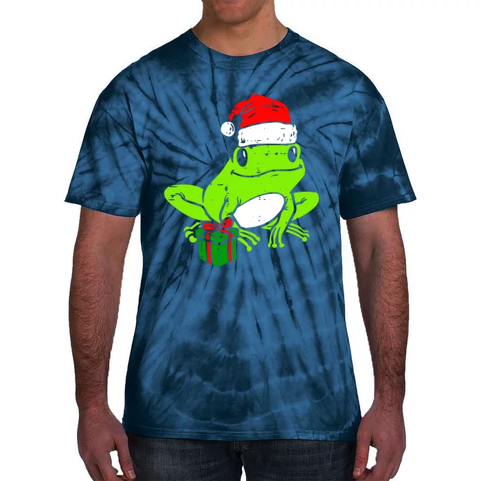 Frog Santa Tie-Dye T-Shirt