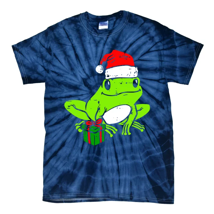 Frog Santa Tie-Dye T-Shirt