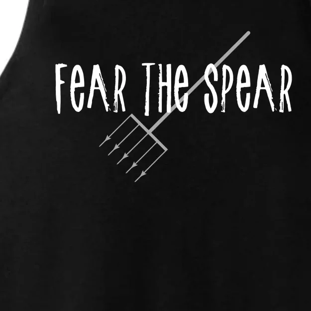 Funny Sturgeon Fishing Spearfishing Fear The Spear Ladies Tri-Blend Wicking Tank