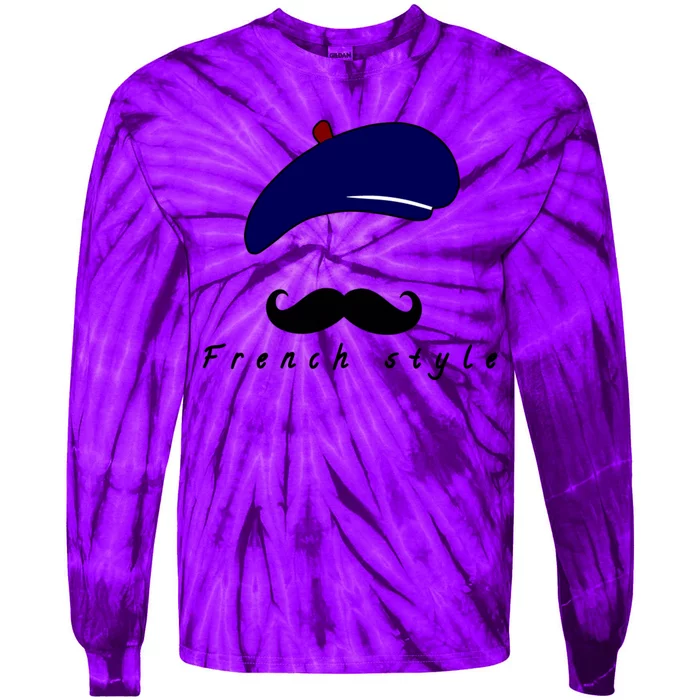 French Style Tie-Dye Long Sleeve Shirt