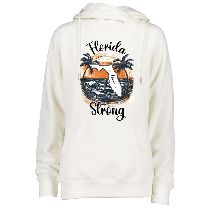 Florida Strong Florida Southeastern Womens Funnel Neck Pullover Hood