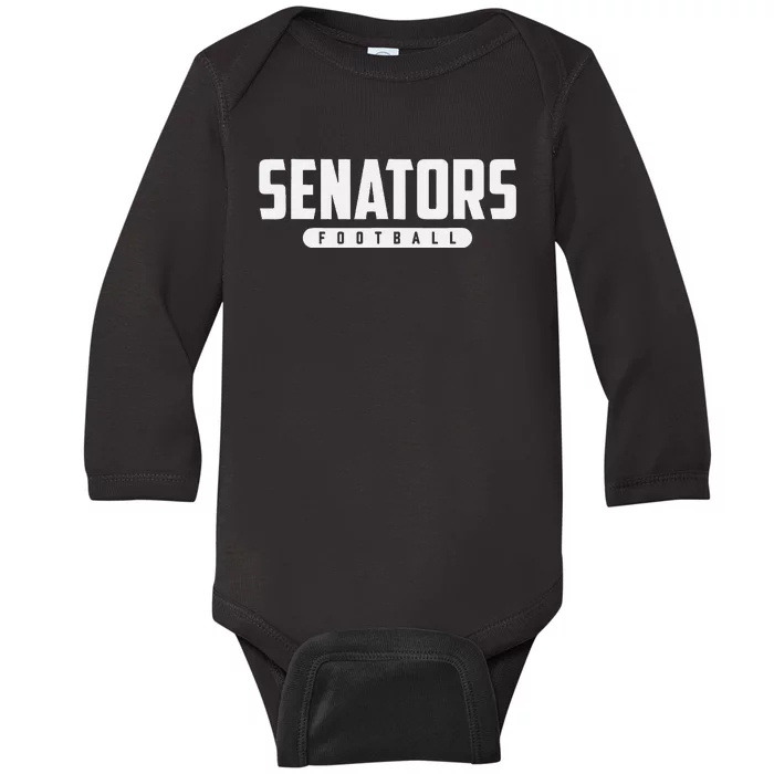 Fletcher Senators Football Baby Long Sleeve Bodysuit