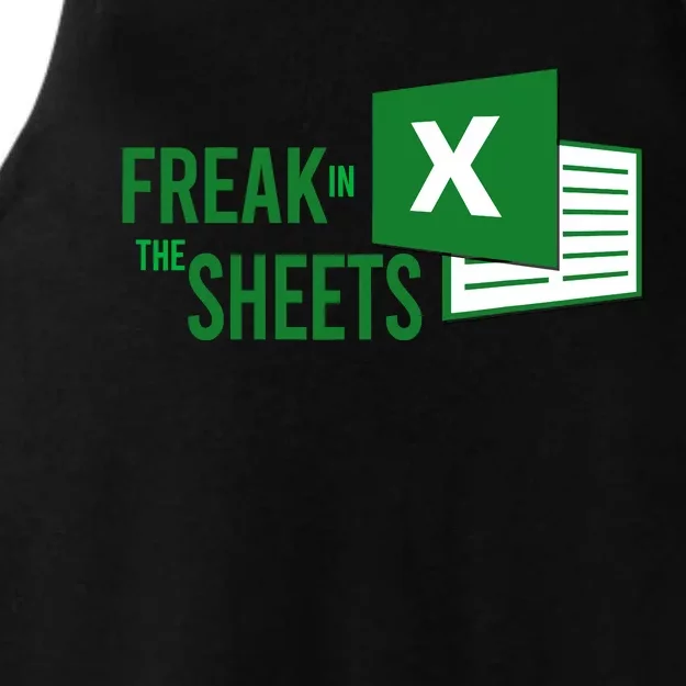 Funny Spreadsheet Freak In The Sheets Accountant Ladies Tri-Blend Wicking Tank