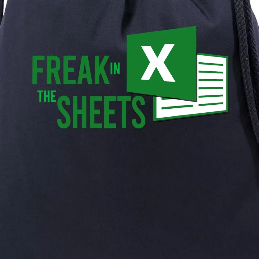 Funny Spreadsheet Freak In The Sheets Accountant Drawstring Bag