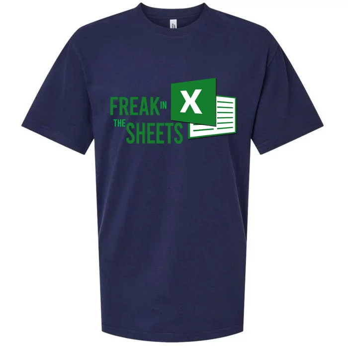 Funny Spreadsheet Freak In The Sheets Accountant Sueded Cloud Jersey T-Shirt