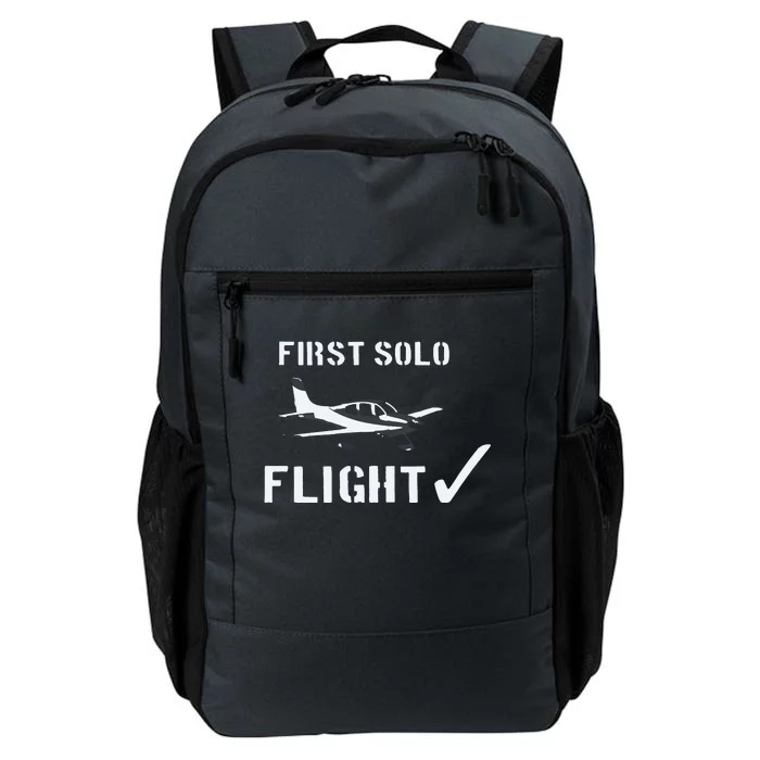 First Solo Flight New Pilot Gift Daily Commute Backpack