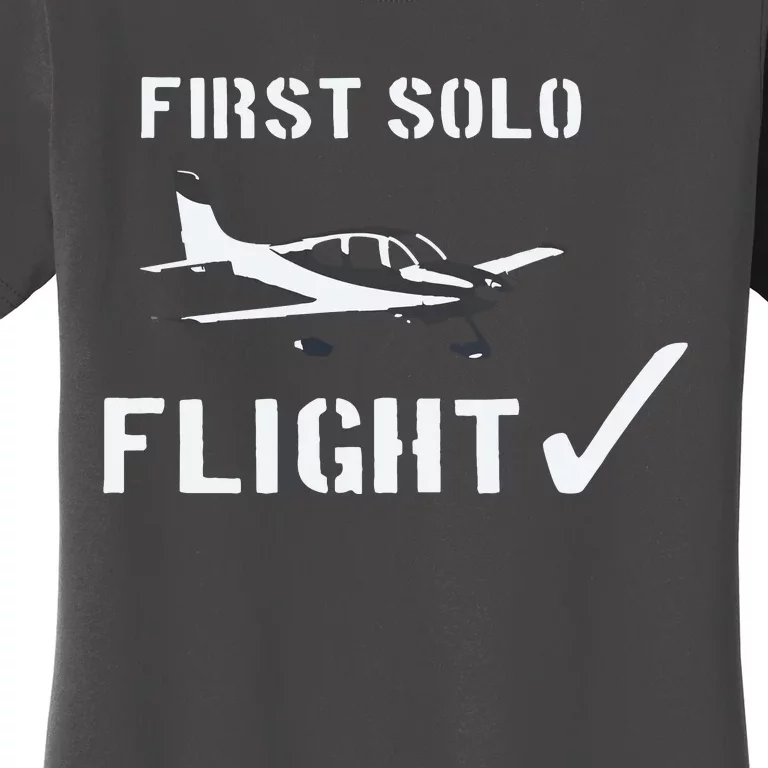 First Solo Flight New Pilot Gift Women's T-Shirt