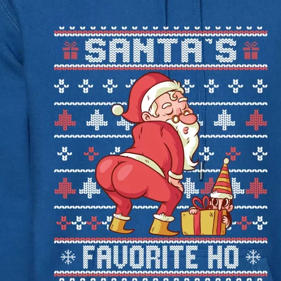 Funny Santa's Favorite Ho Gift Twerking Santa Offensive Great Gift Premium Hoodie