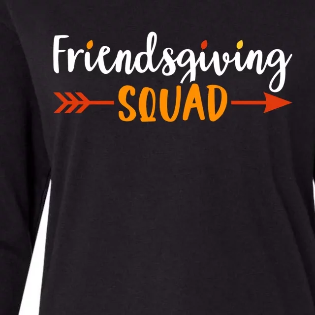 Friendsgiving Squad Friends Thanksgiving 2024 Friendship Great Gift Womens Cotton Relaxed Long Sleeve T-Shirt