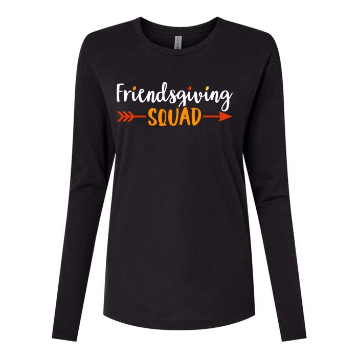 Friendsgiving Squad Friends Thanksgiving 2024 Friendship Great Gift Womens Cotton Relaxed Long Sleeve T-Shirt