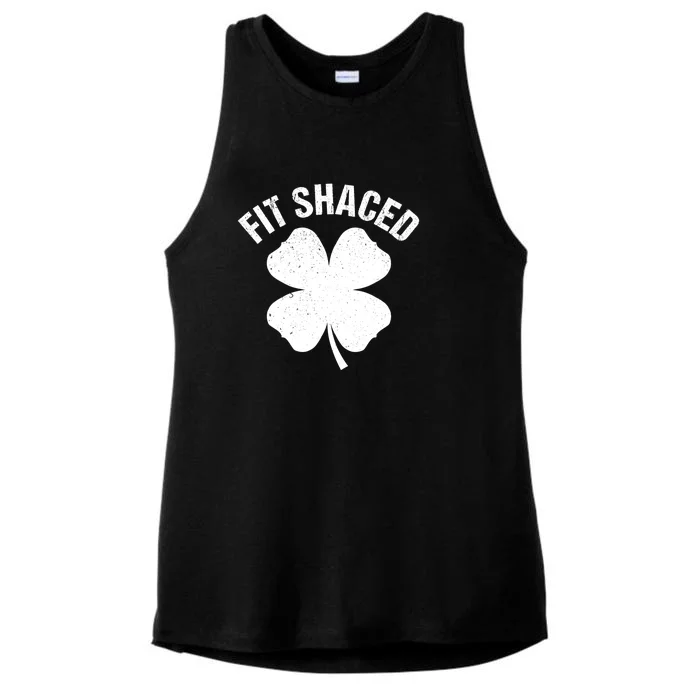 FIT SHACED Funny St Patrick Ladies Tri-Blend Wicking Tank