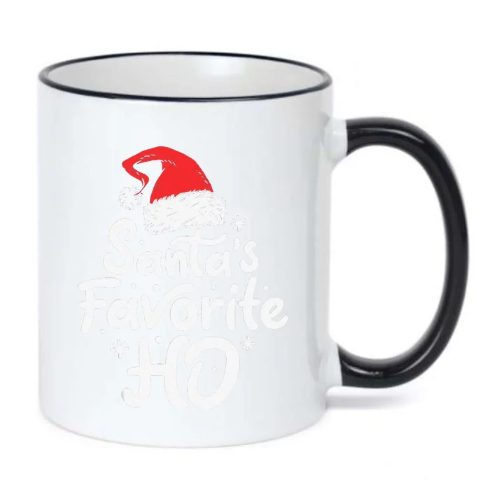 Funny SantaS Favorite Ho Funny Christmas Xmas Santa Hat Black Color Changing Mug