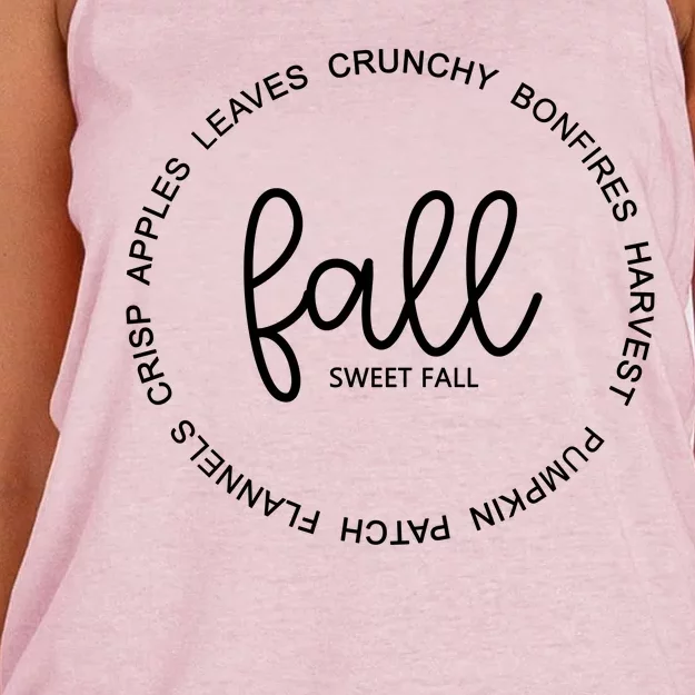 Fall Sweet Fall Festive Women's Knotted Racerback Tank